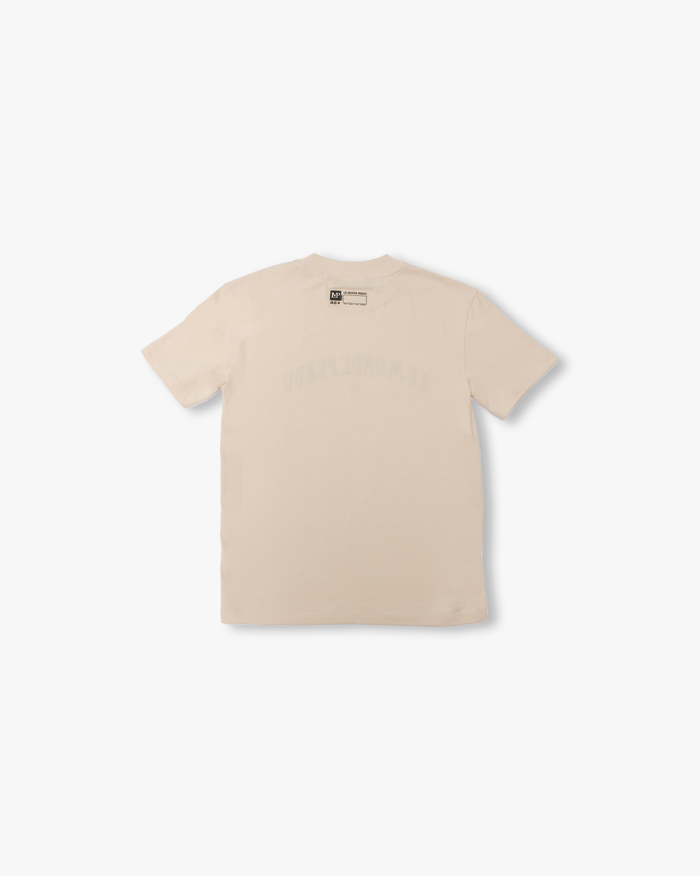 Arched Small Logo T-Shirt Beige