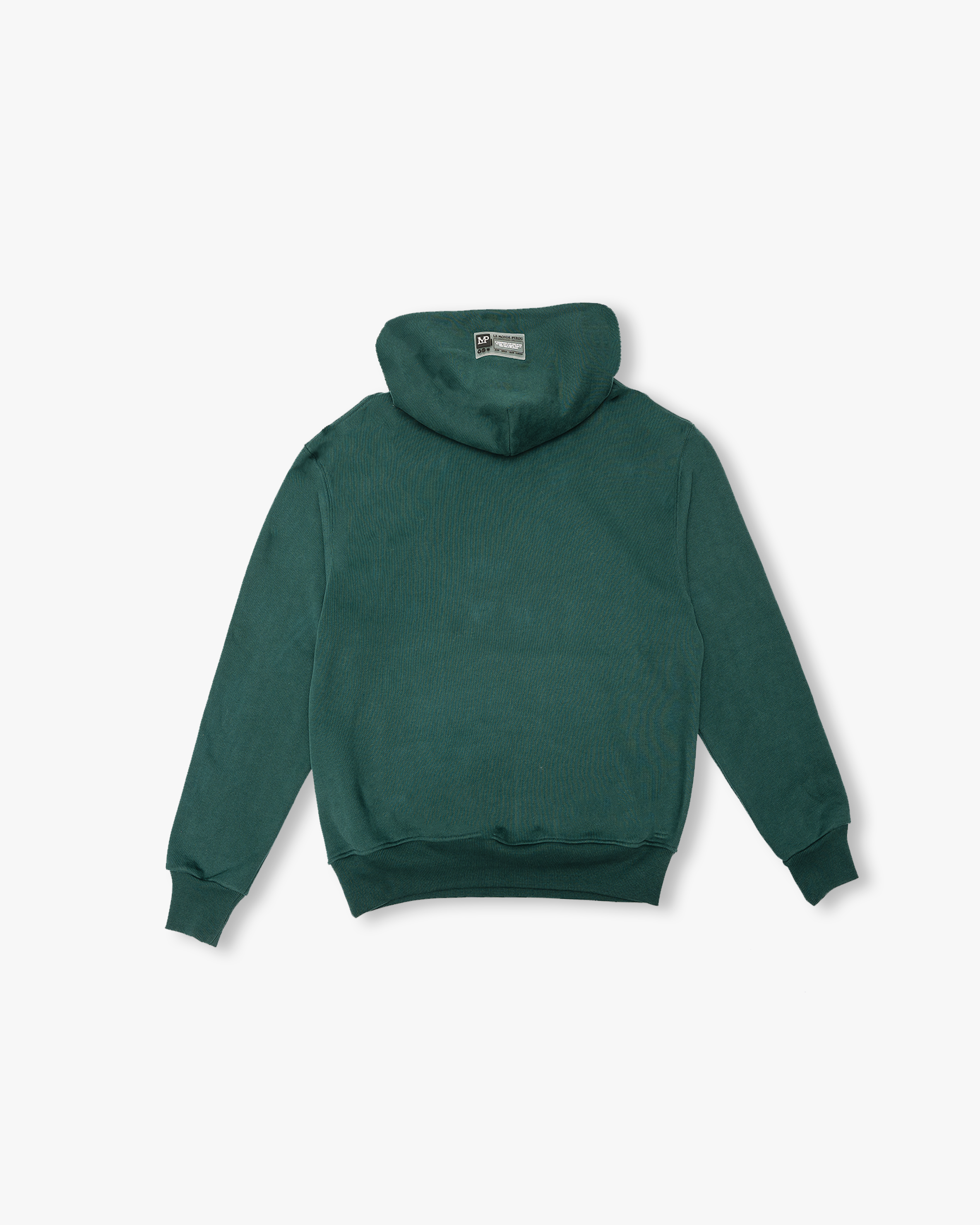 Arched Logo Zipper Hoodie Green