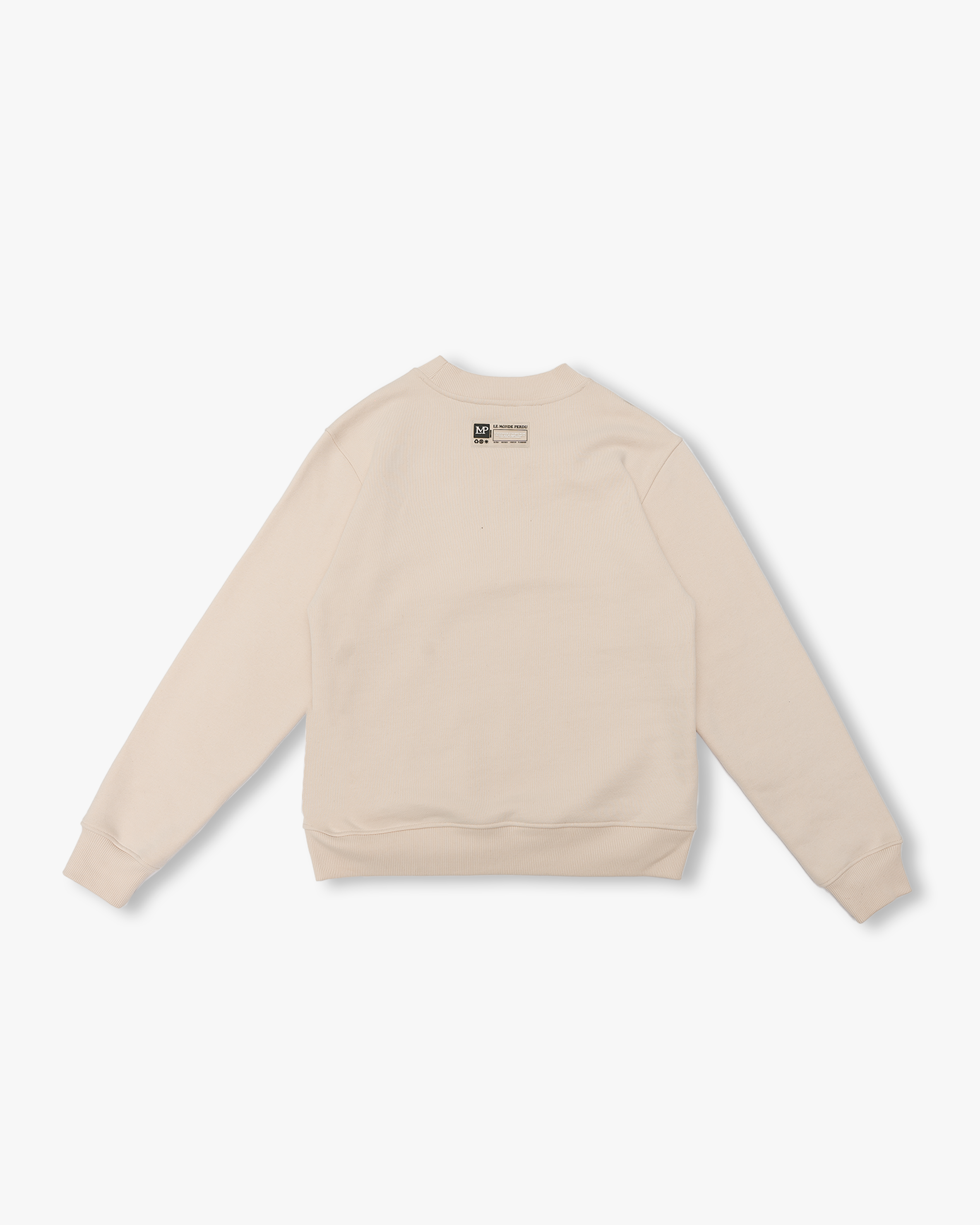 Arched Logo Sweater Beige