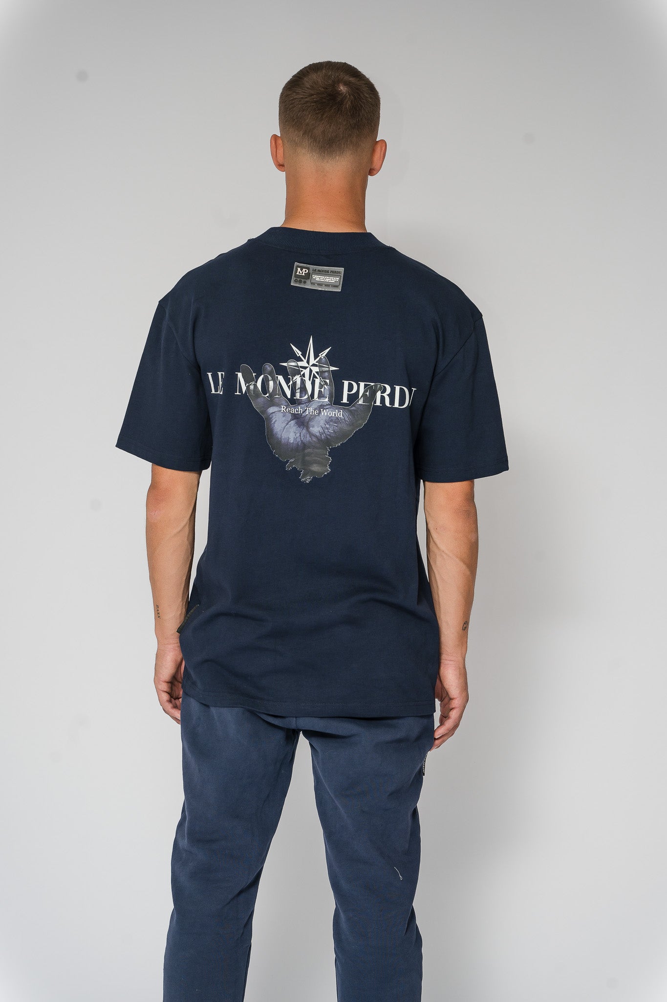 Limited Hand T-Shirt Marine Blue