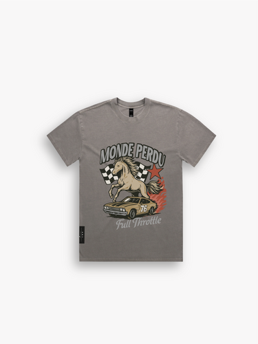 RACE 76 T-SHIRT - FADED GREY