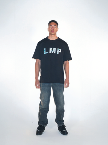 LMP JACQUART T-SHIRT - BLACK